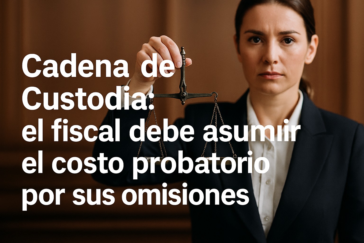 Cadena de Custodia: el fiscal debe asumir el costo probatorio por sus omisiones