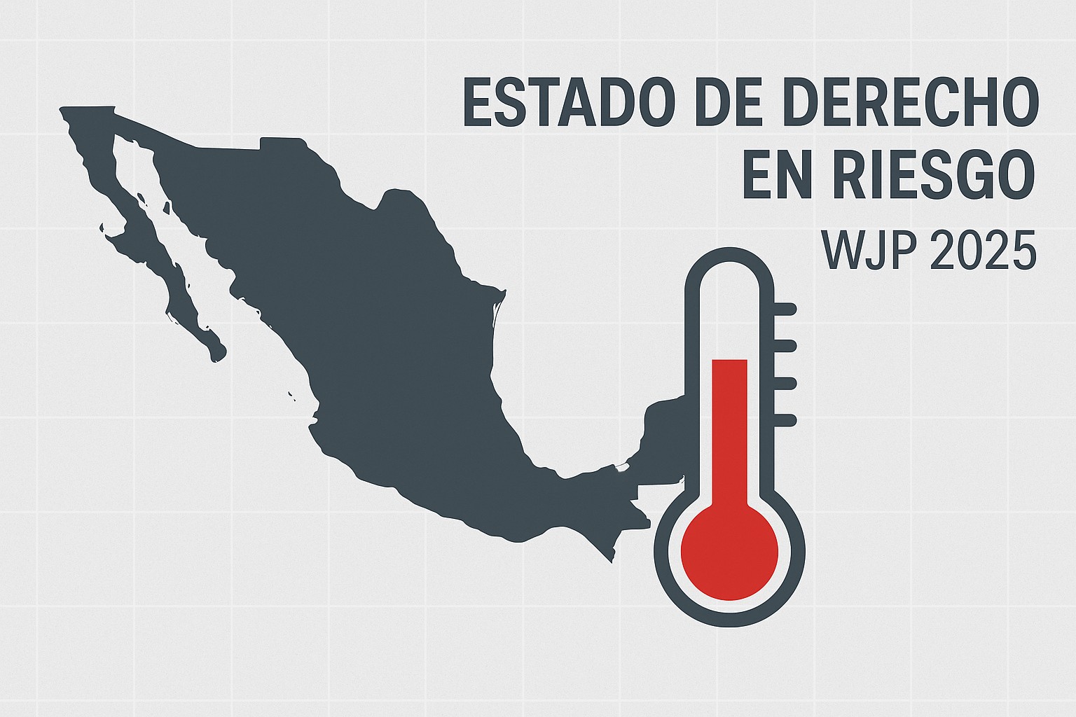 Informe WJP 2025: México retrocede en Estado de Derecho y justicia