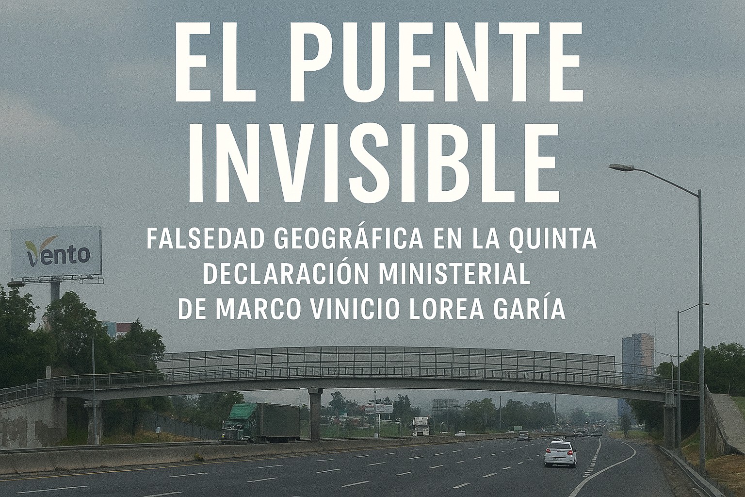El puente invisible: falsedad geográfica en la quinta declaración ministerial de Marco Vinicio Lorea García